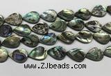 CSB4140 15.5 inches 18*25mm flat teardrop abalone shell beads