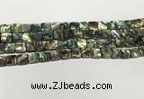 CSB4143 15.5 inches 8*8mm square abalone shell beads wholesale