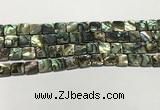 CSB4144 15.5 inches 10*10mm square abalone shell beads wholesale