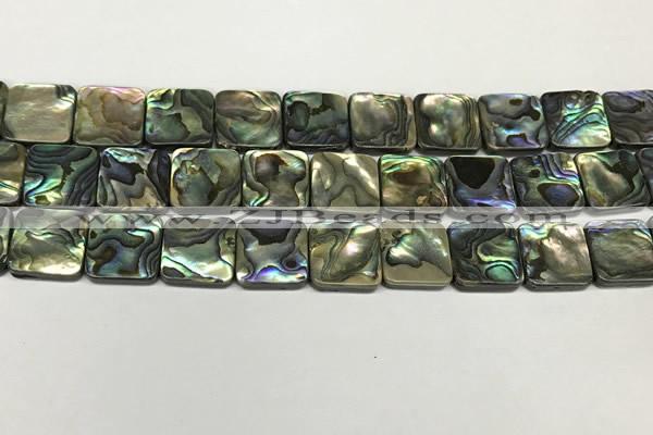 CSB4147 15.5 inches 16*16mm square abalone shell beads wholesale