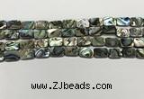 CSB4152 15.5 inches 8*12mm rectangle abalone shell beads wholesale