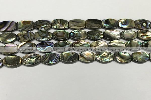 CSB4159 15.5 inches 8*12mm flat drum abalone shell beads wholesale
