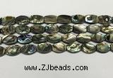 CSB4160 15.5 inches 10*14mm flat drum abalone shell beads wholesale