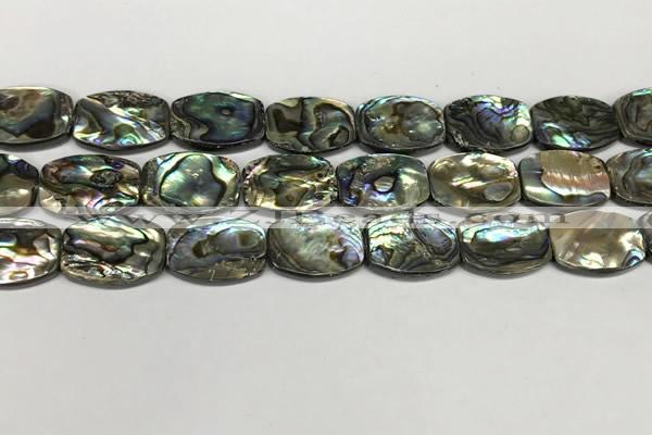 CSB4163 15.5 inches 15*20mm flat drum abalone shell beads wholesale