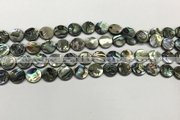 CSB4168 15.5 inches 8mm coin abalone shell beads wholesale