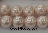 CSB625 15.5 inches 14mm whorl round shell pearl beads