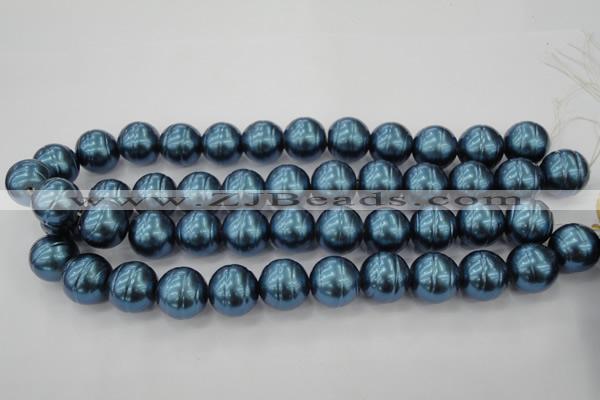 CSB648 15.5 inches 18mm whorl round shell pearl beads