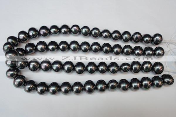 CSB816 15.5 inches 13*15mm oval shell pearl beads wholesale
