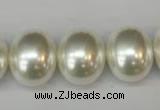 CSB826 15.5 inches 16*19mm oval shell pearl beads wholesale