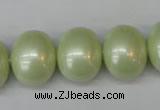 CSB831 15.5 inches 16*19mm oval shell pearl beads wholesale