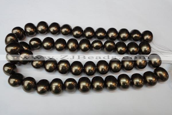 CSB837 15.5 inches 16*19mm oval shell pearl beads wholesale