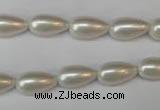 CSB855 15.5 inches 8*14mm teardrop shell pearl beads wholesale