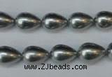 CSB860 15.5 inches 10*12mm teardrop shell pearl beads wholesale