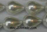 CSB875 15.5 inches 16*22mm teardrop shell pearl beads wholesale