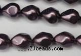 CSB891 15.5 inches 12*14mm teardrop shell pearl beads wholesale