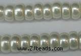 CSB900 15.5 inches 6*12mm rondelle shell pearl beads wholesale