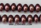 CSB906 15.5 inches 8*12mm rondelle shell pearl beads wholesale