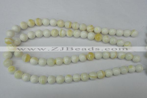 CSB954 15.5 inches 12mm round shell pearl beads wholesale