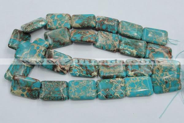 CSE17 15.5 inches 22*30mm rectangle natural sea sediment jasper beads