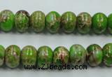 CSE55 15.5 inches 8*10mm rondelle dyed natural sea sediment jasper beads