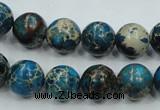 CSE62 15.5 inches 12mm round dyed natural sea sediment jasper beads