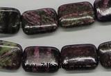 CSG61 15.5 inches 13*18mm rectangle long spar gemstone beads wholesale