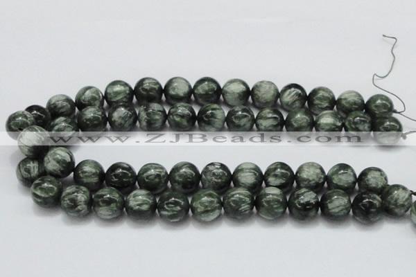 CSH06 15.5 inches 16mm round natural seraphinite gemstone beads