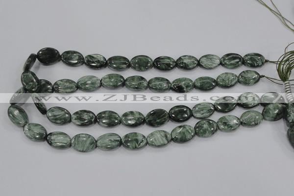 CSH50 15.5 inches 15*20mm oval natural seraphinite gemstone beads