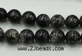 CSI02 15.5 inches 10mm round silver scale stone beads wholesale