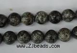 CSI12 15.5 inches 8mm round silver scale stone beads wholesale