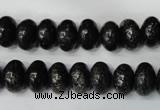 CSI68 15.5 inches 6*10mm rondelle silver scale stone beads wholesale