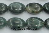 CSJ206 15.5 inches 15*20mm oval serpentine jade gemstone beads