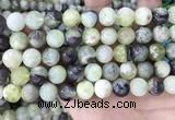 CSJ303 15.5 inches 10mm round serpentine new jade beads wholesale