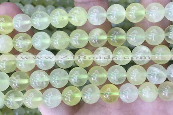 CSJ322 15.5 inches 12mm round serpentine new jade beads