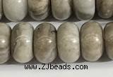 CSL164 15.5 inches 6*10mm 

rondelle sliver leaf jasper beads wholesale