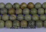 CSL200 15.5 inches 4mm round silver leaf jasper beads wholesale