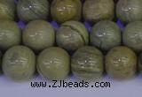 CSL203 15.5 inches 10mm round silver leaf jasper beads wholesale