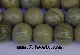 CSL204 15.5 inches 12mm round silver leaf jasper beads wholesale