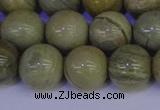 CSL205 15.5 inches 14mm round silver leaf jasper beads wholesale