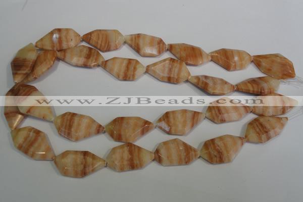 CSL85 15.5 inches 17*32mm freefrom silver leaf jasper beads wholesale