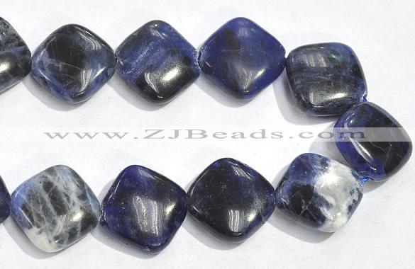 CSO04 15.5 inches 10mm rhombus A grade sodalite beads wholesale