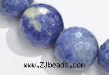 CSO23 AB grade 20mm faceted round sodalite beads wholesale