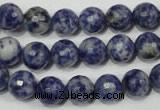 CSO303 15.5 inches 10mm faceted round Brazilian sodalite beads