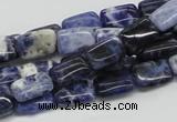 CSO45 15.5 inches 8*12mm rectangle sodalite gemstone beads wholesale