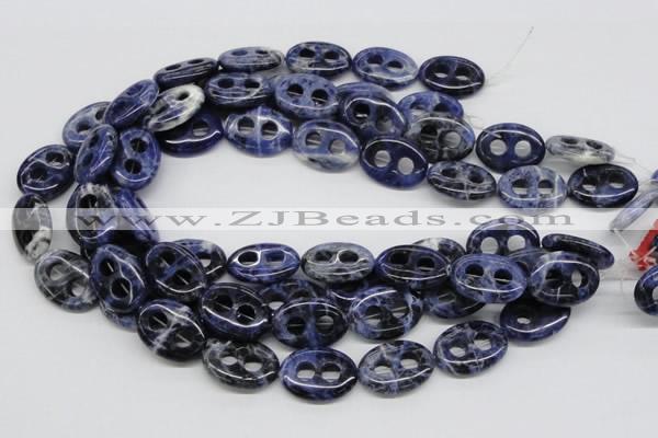 CSO49 15.5 inches 18*25mm oval sodalite gemstone beads wholesale