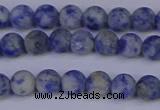 CSO531 15.5 inches 6mm round matte African sodalite beads wholesale