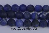 CSO541 15.5 inches 6mm round matte sodalite beads wholesale