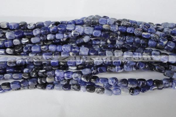 CSO55 15.5 inches 4*6mm nuggets sodalite gemstone beads