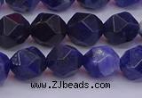 CSO553 15.5 inches 10mm faceted nuggets sodalite gemstone beads