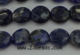 CSO705 15.5 inches 10mm faceted coin sodalite gemstone beads